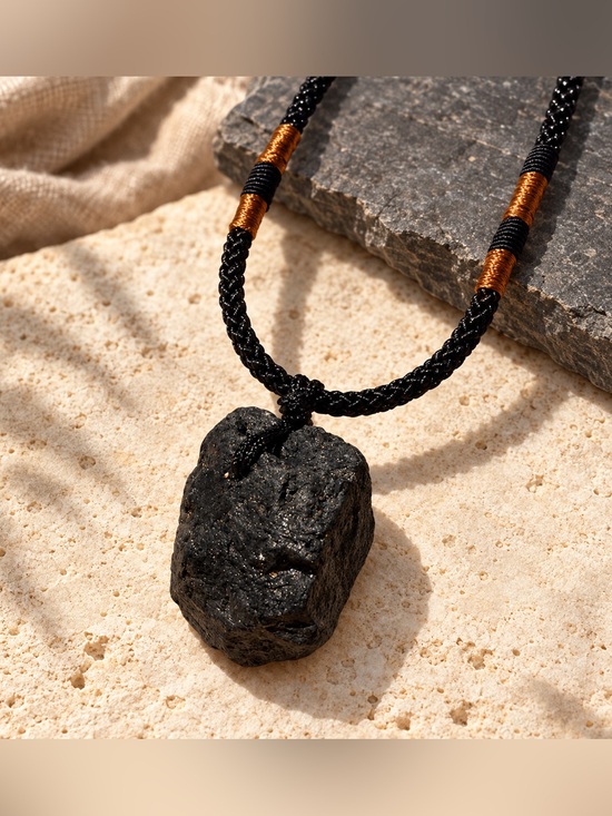 Anthropologie Jewelry - Natural Stone Necklace – Natural Crystal Healing Stone Pendant for Men & Women